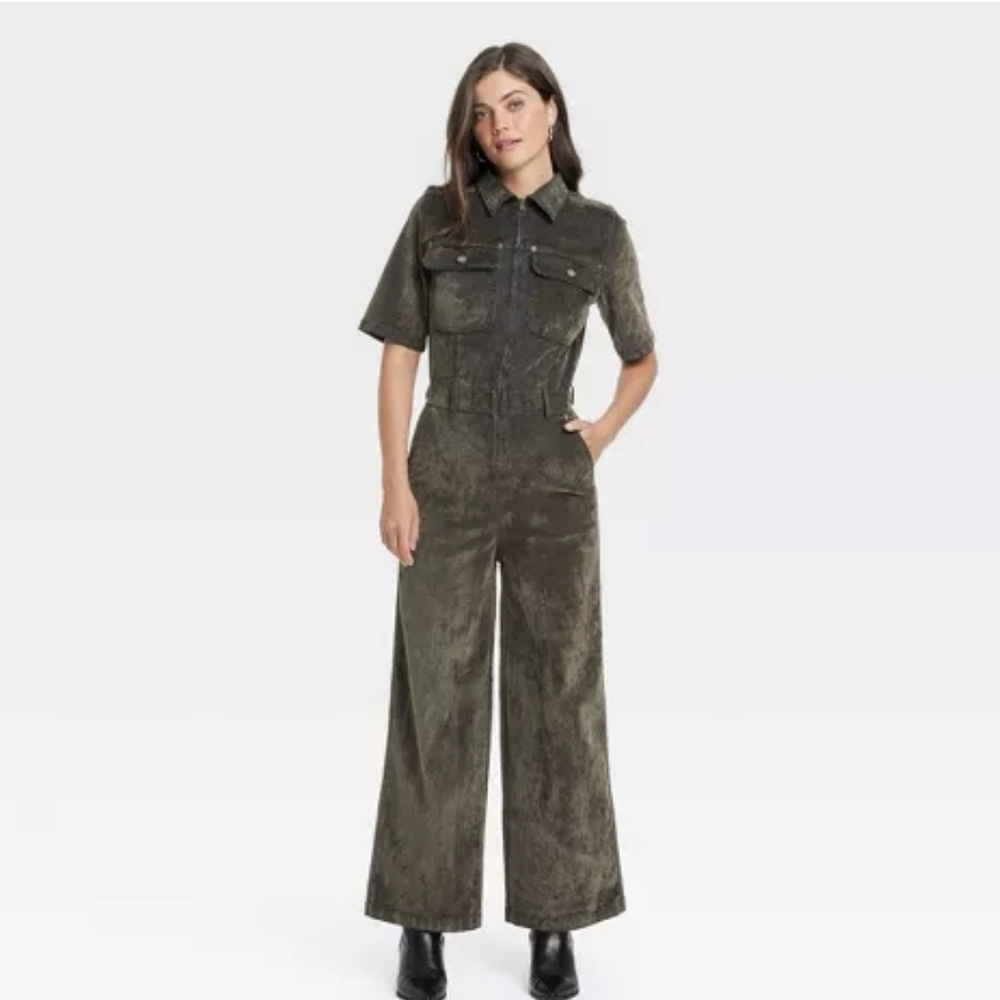 Olive Green/Navy Universal Thread Jumpsuit